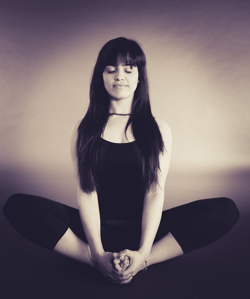 Woman practicing yoga